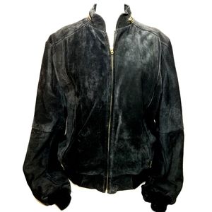 Cooper Suede Leather Bomber Jacket size 40